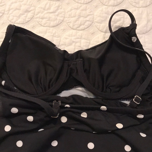 {Lands’ End} Polka Dot Tankini Top 4 - Picture 4 of 7